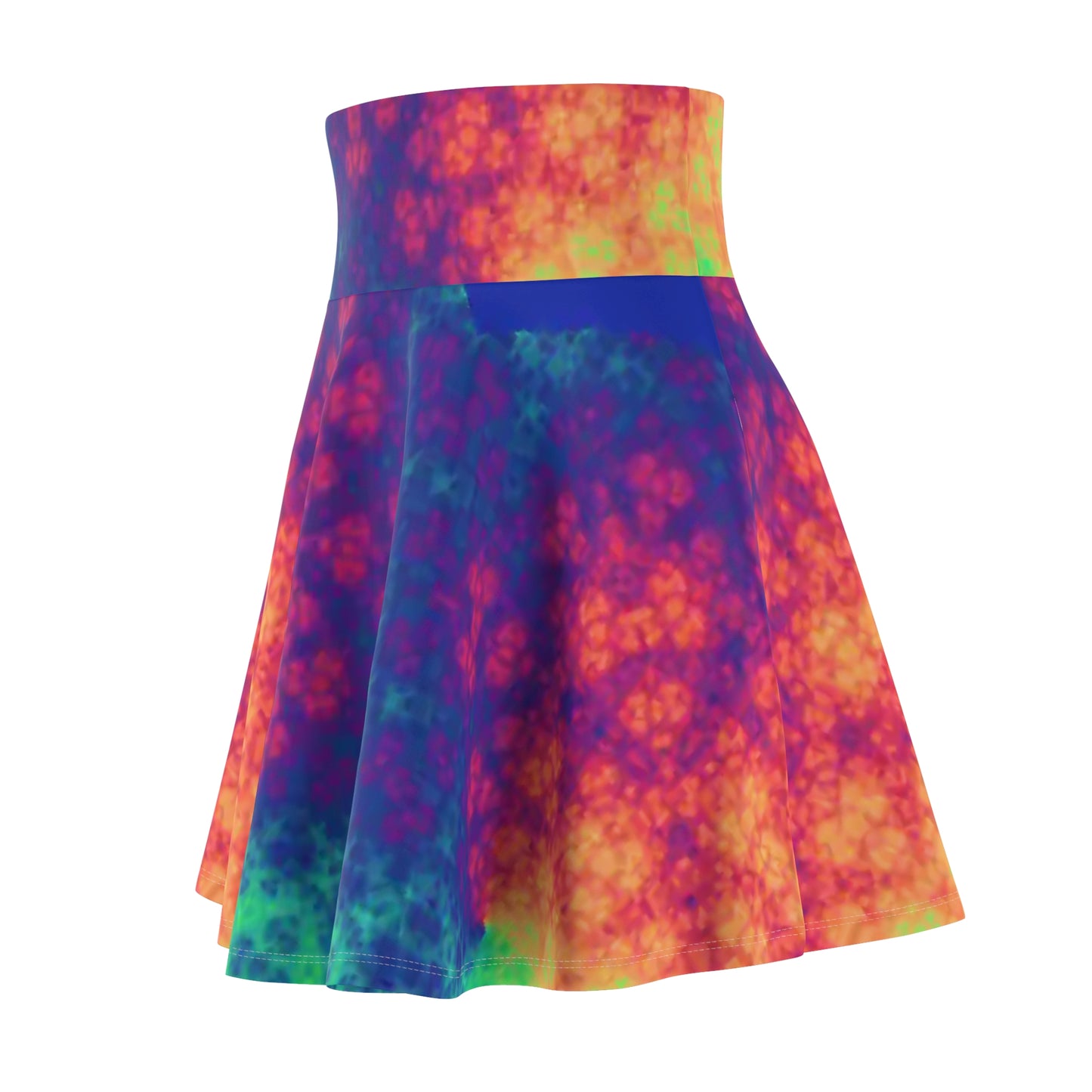 All Over Prints Bleeding Rainbow Frackled Women's Skater Skirt (AOP) Bleeding Rainbow Frackled Women's Skater Skirt (AOP) Printify All Over Prints  Cody Trade Llc