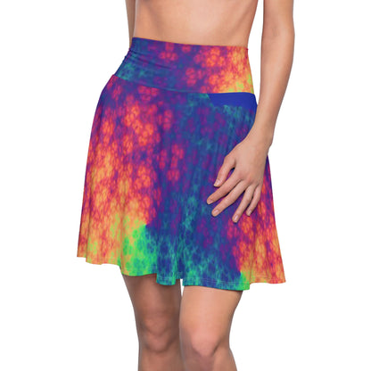 All Over Prints Bleeding Rainbow Frackled Women's Skater Skirt (AOP) Bleeding Rainbow Frackled Women's Skater Skirt (AOP) Printify All Over Prints  Cody Trade Llc