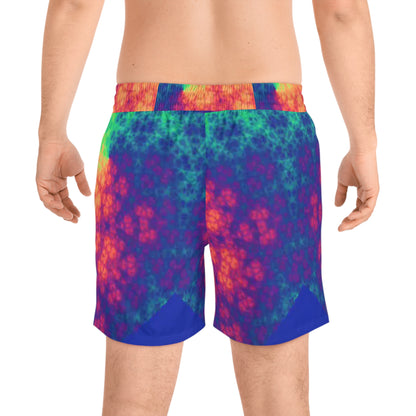 All Over Prints Rainbow  Men's Mid-Length Swim Shorts (AOP) Rainbow  Men's Mid-Length Swim Shorts (AOP) Printify All Over Prints  Cody Trade Llc