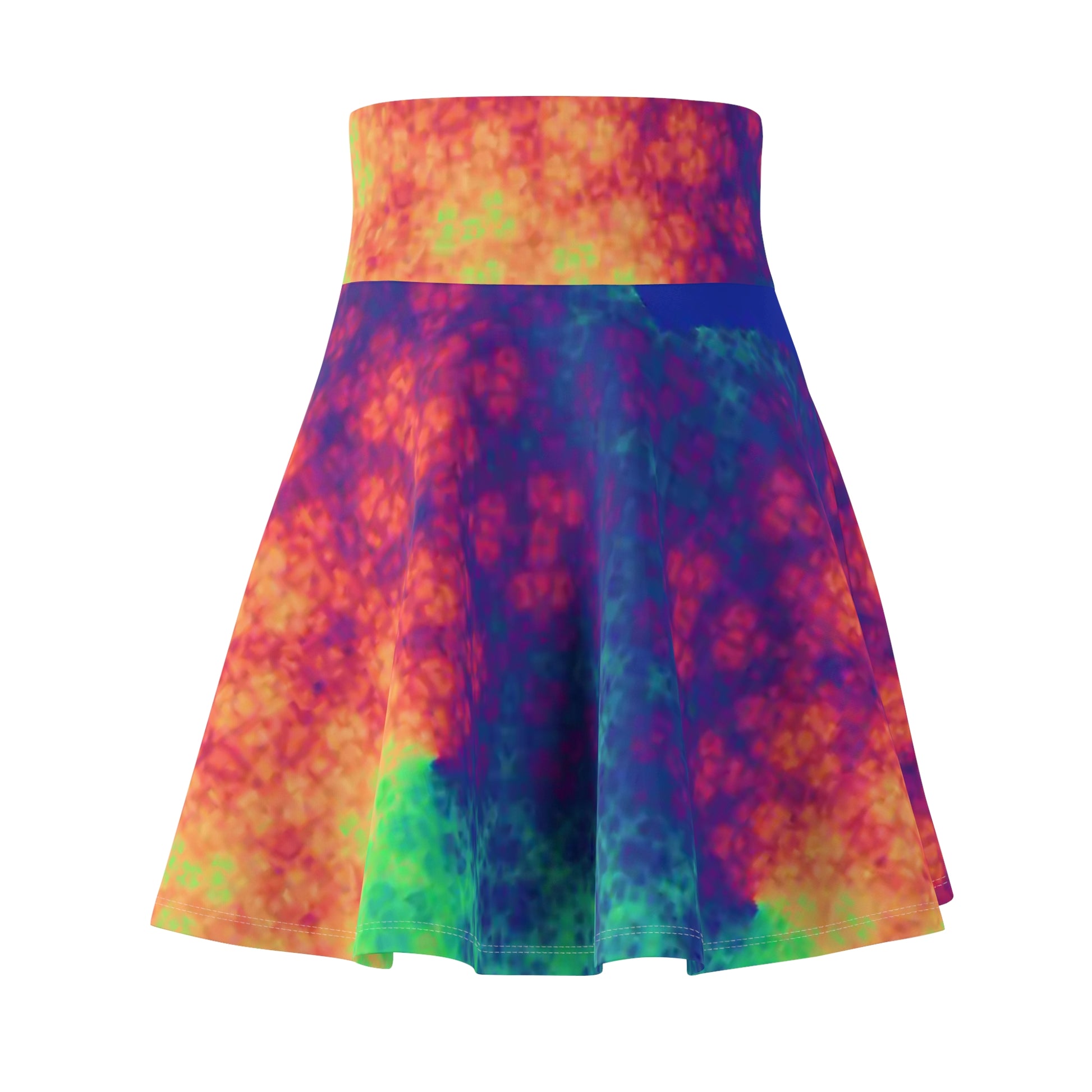 All Over Prints Bleeding Rainbow Frackled Women's Skater Skirt (AOP) Bleeding Rainbow Frackled Women's Skater Skirt (AOP) Printify All Over Prints  Cody Trade Llc