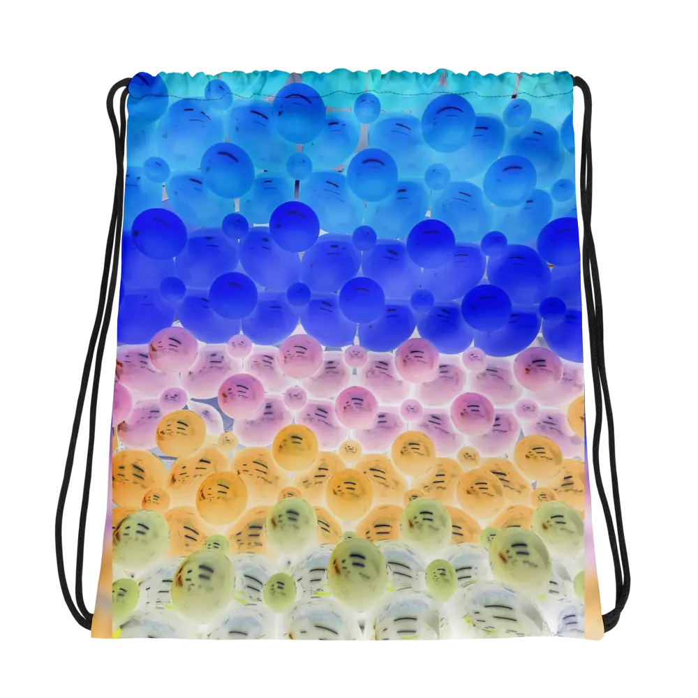 Drawstring bag super imposed balloons - Cody Trade Llc