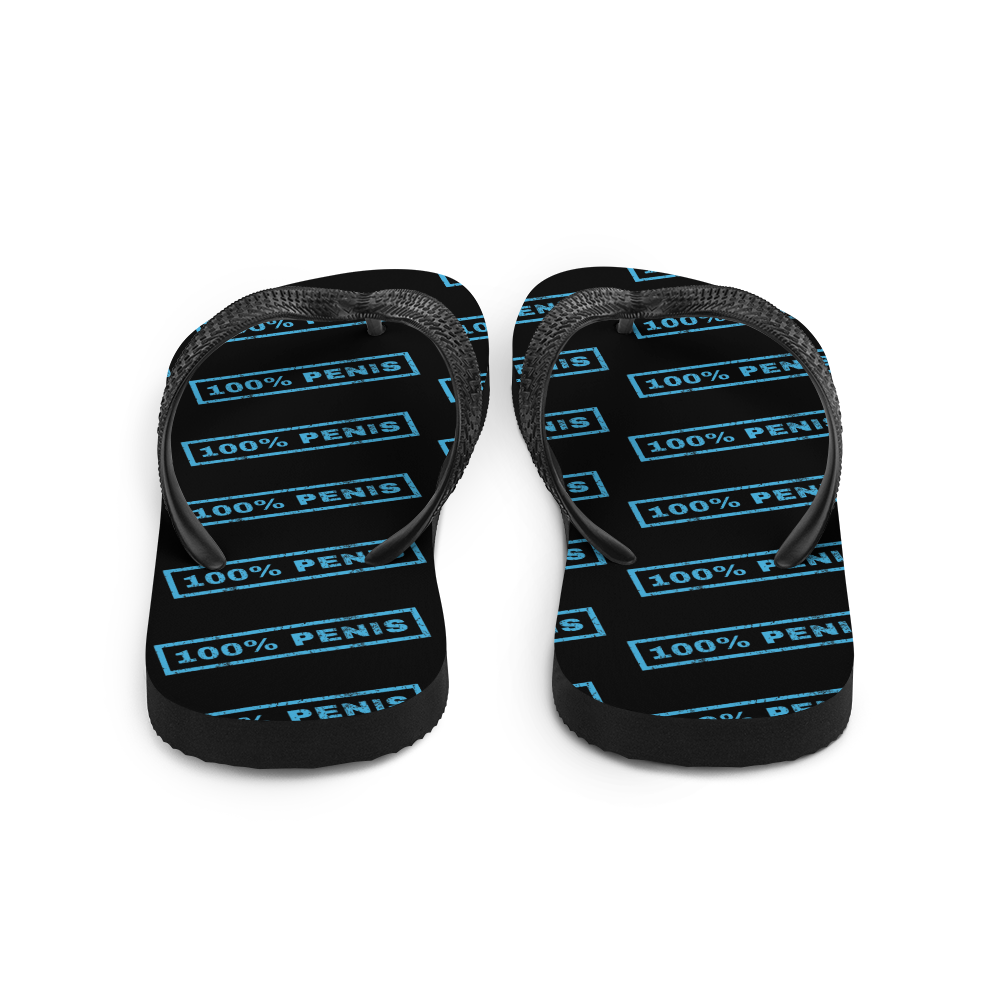 Flip Flops stamped 100% Penis "DickFlops" - Cody Trade Llc