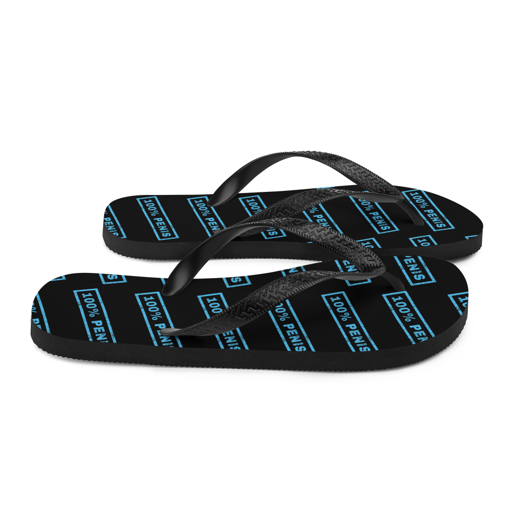 Flip Flops stamped 100% Penis "DickFlops" - Cody Trade Llc