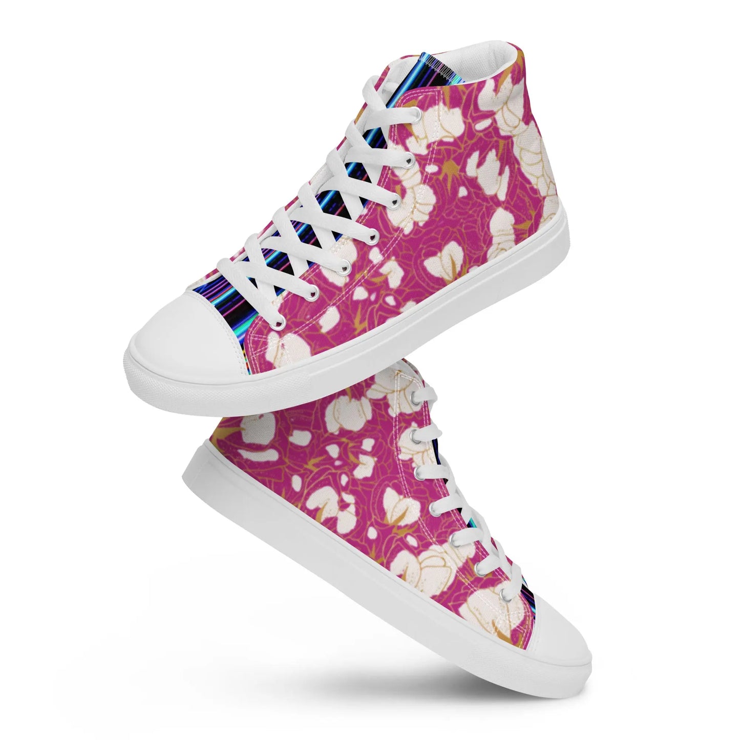 sneakers Floral hot pink shoes for women Floral hot pink shoes for women Cody Trade Llc sneakers White-12 Cody Trade Llc 70.00