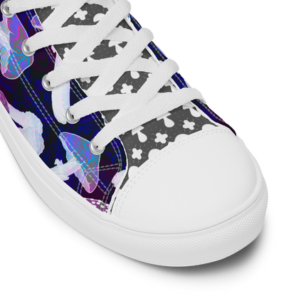 MUSHROOMING DAYS TRIPPING Mens high top canvas shoes - Cody Trade Llc