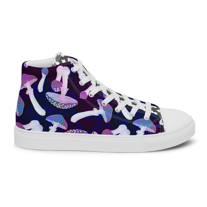 MUSHROOMING DAYS TRIPPING Mens high top canvas shoes - Cody Trade Llc