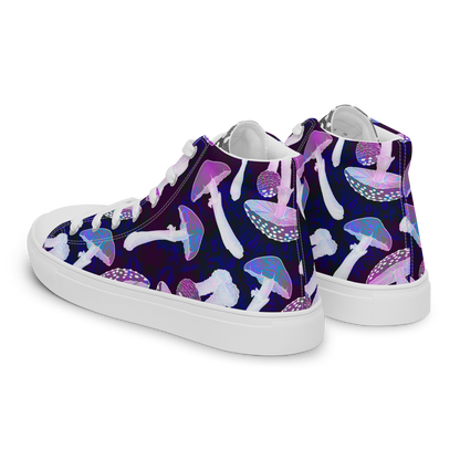 MUSHROOMING DAYS TRIPPING Mens high top canvas shoes - Cody Trade Llc