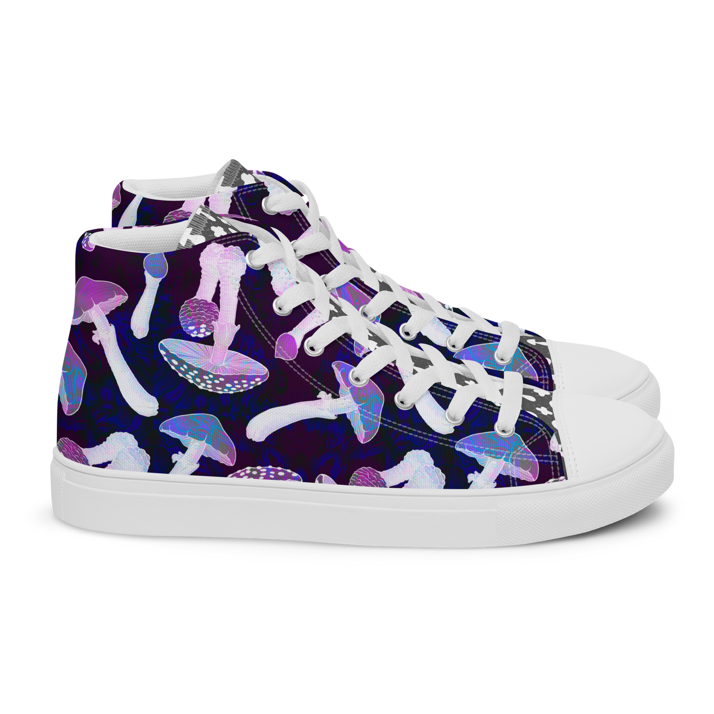 MUSHROOMING DAYS TRIPPING Mens high top canvas shoes - Cody Trade Llc