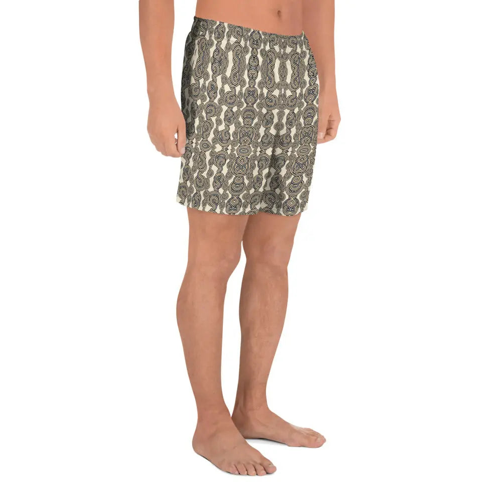 Men's Recycled Athletic Shorts with wavy gravy pattern Men's Recycled Athletic Shorts with wavy gravy pattern Cody Trade Llc   Cody Trade Llc