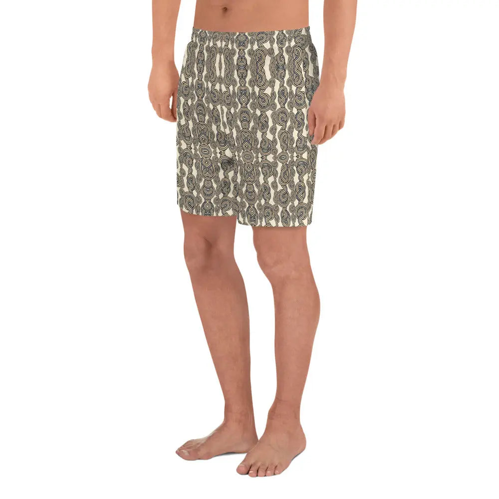 Men's Recycled Athletic Shorts with wavy gravy pattern Men's Recycled Athletic Shorts with wavy gravy pattern Cody Trade Llc   Cody Trade Llc