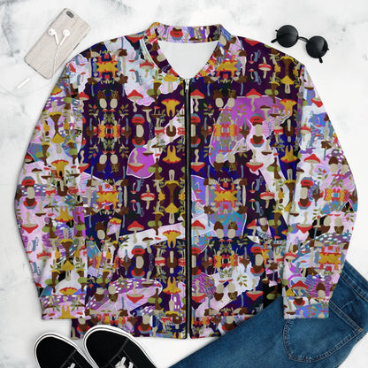 Tripping Face design  Bomber Jacket - Cody Trade LLC Cody Trade Llc