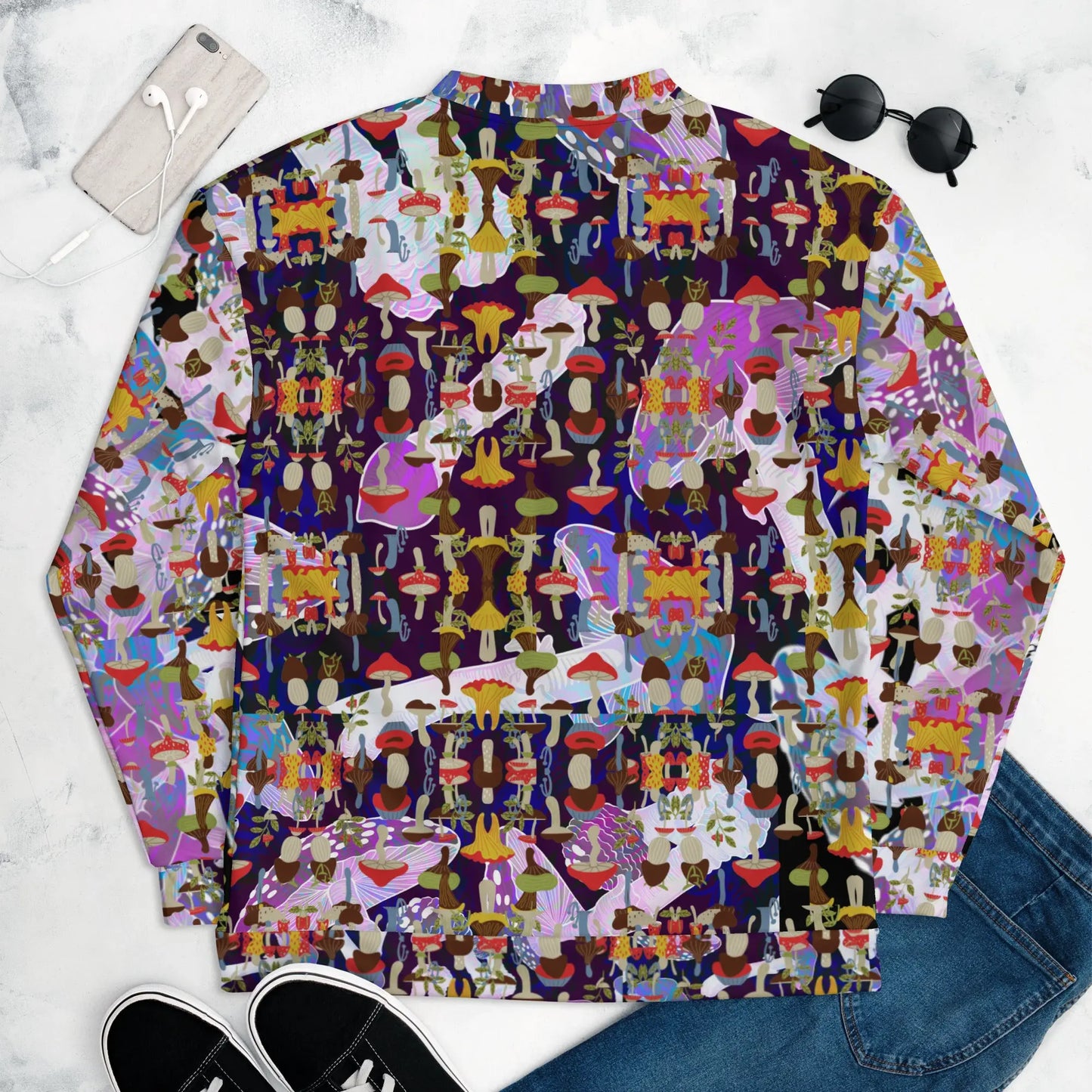 Tripping Face design  Bomber Jacket - Cody Trade LLC Cody Trade Llc