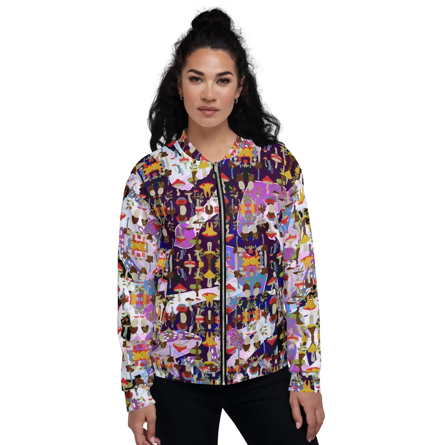 Tripping Face design  Bomber Jacket - Cody Trade LLC Cody Trade Llc