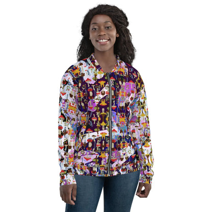 Tripping Face design  Bomber Jacket - Cody Trade LLC Cody Trade Llc