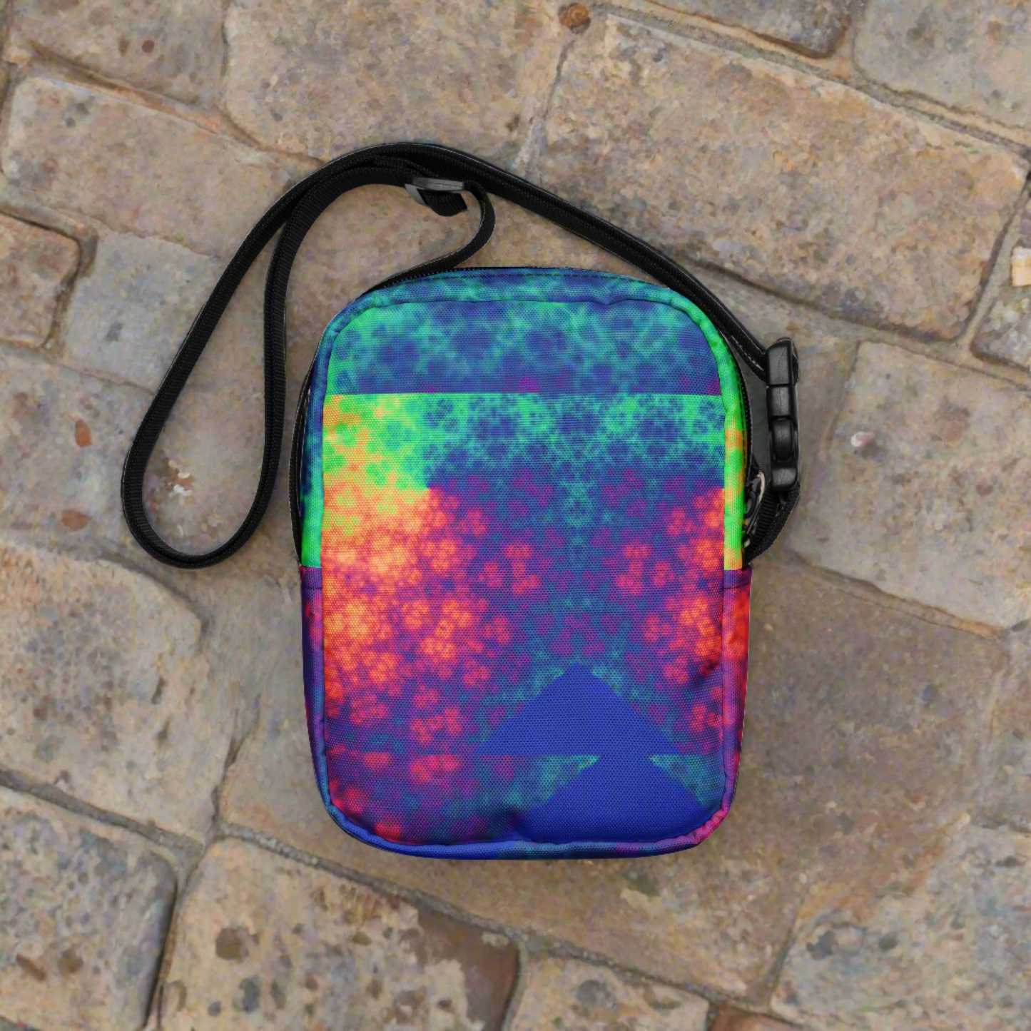 BLEEDING RAINBOW Utility crossbody bag