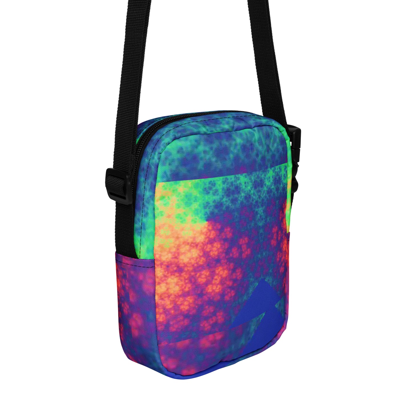 BLEEDING RAINBOW Utility crossbody bag BLEEDING RAINBOW Utility crossbody bag Cody Trade Designs San Francisco    Cody Trade Llc