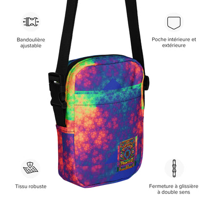 BLEEDING RAINBOW Utility crossbody bag BLEEDING RAINBOW Utility crossbody bag Cody Trade Designs San Francisco    Cody Trade Llc