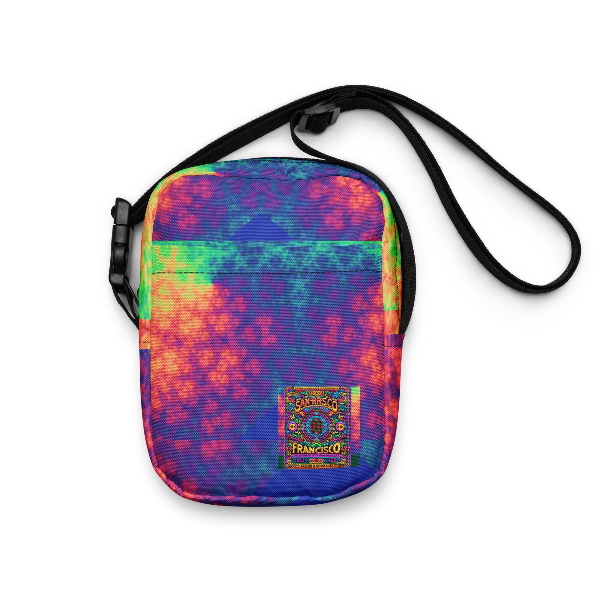 BLEEDING RAINBOW Utility crossbody bag BLEEDING RAINBOW Utility crossbody bag Cody Trade Designs San Francisco    Cody Trade Llc