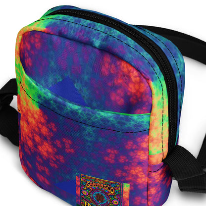 BLEEDING RAINBOW Utility crossbody bag BLEEDING RAINBOW Utility crossbody bag Cody Trade Designs San Francisco    Cody Trade Llc