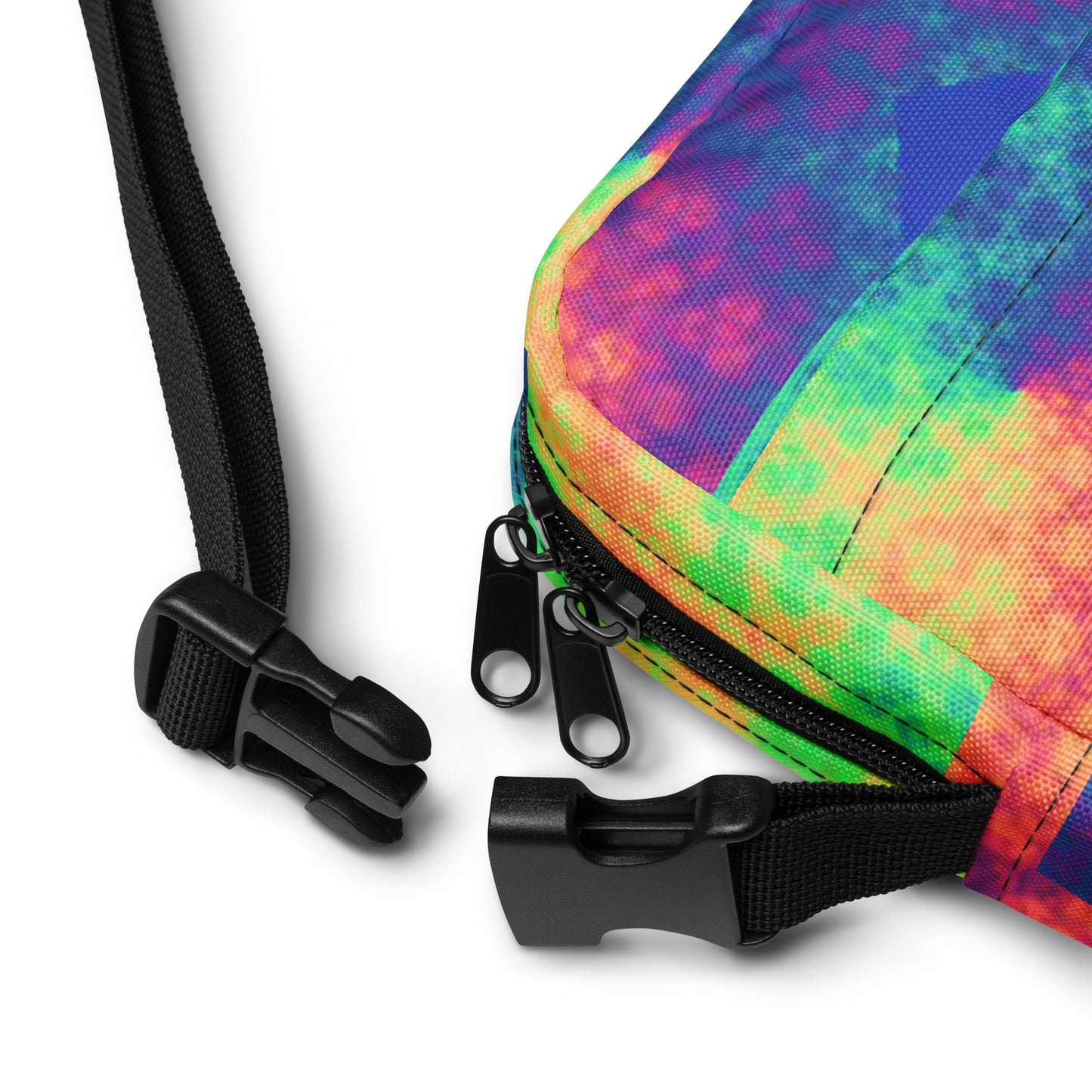 BLEEDING RAINBOW Utility crossbody bag BLEEDING RAINBOW Utility crossbody bag Cody Trade Designs San Francisco    Cody Trade Llc