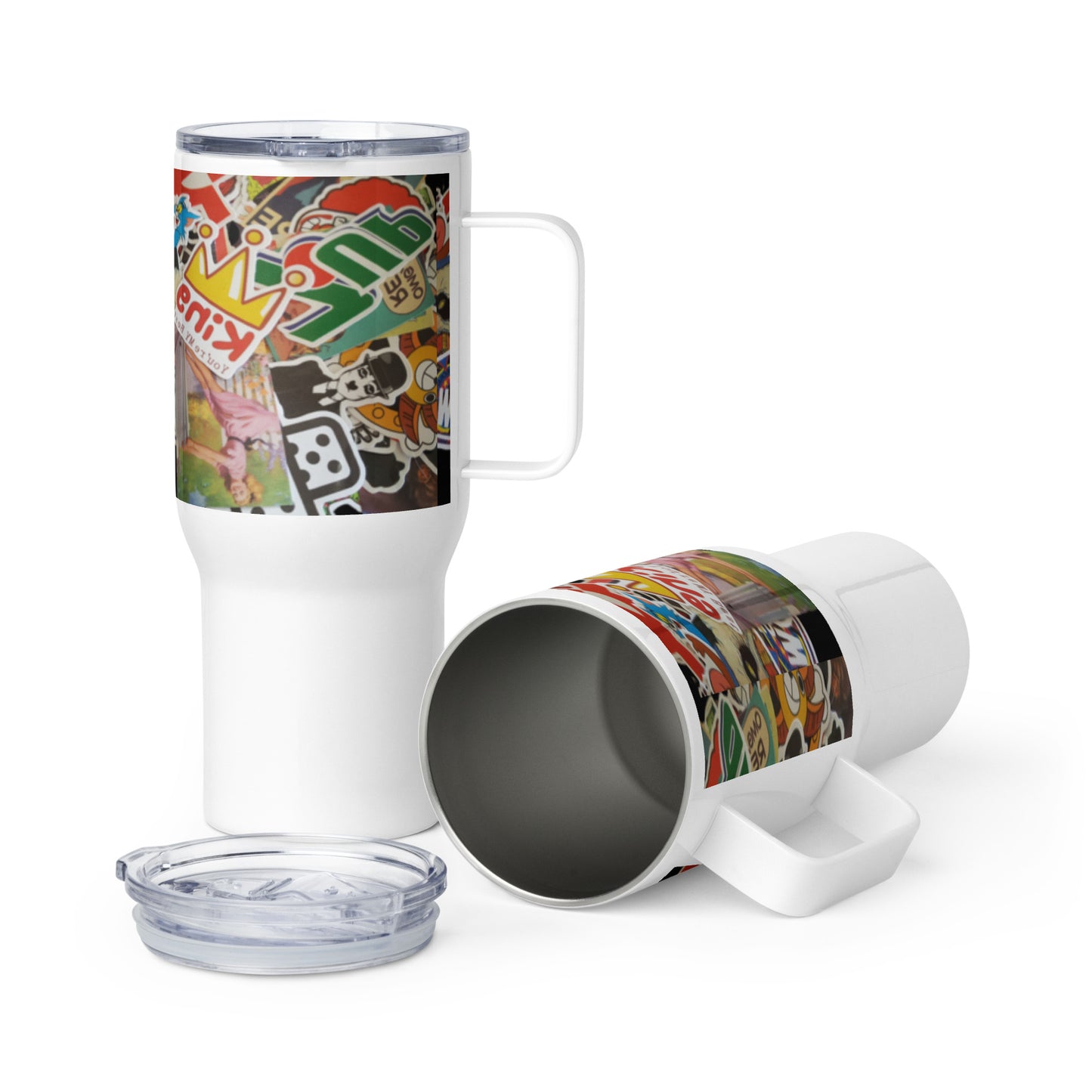 Travel mug with a handle sticker mashup Travel mug with a handle sticker mashup Cody Trade Llc  Default-Title Cody Trade Llc 29.95